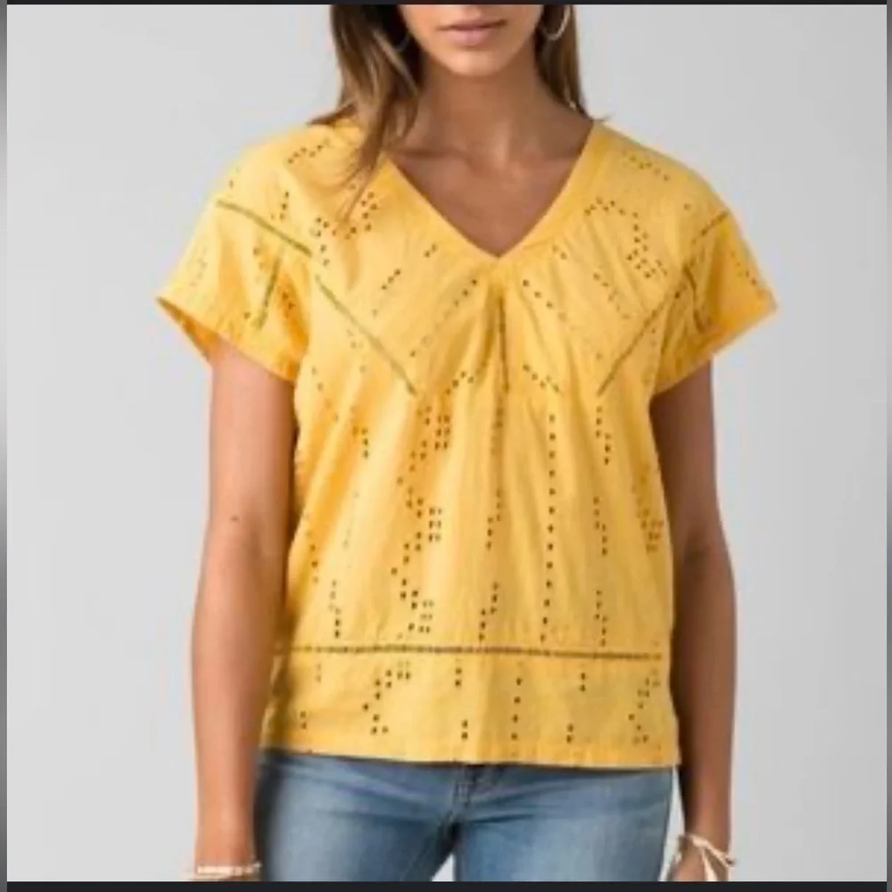 Prana lightweight embroidered relaxed boho tunic - Picture 1 of 5